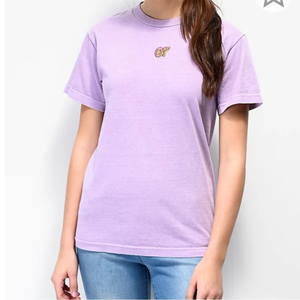 Odd Future Purple Fitted Short Sleeve T-Shirt